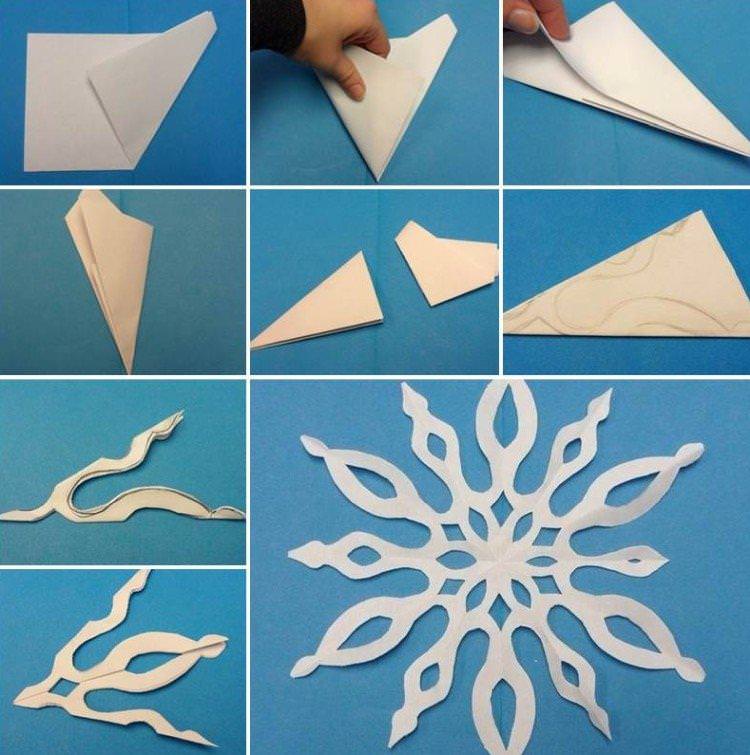 Сніжинки з паперу своїми руками - фото та ідеї