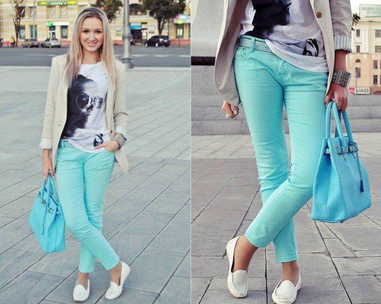 Кольорові джинси