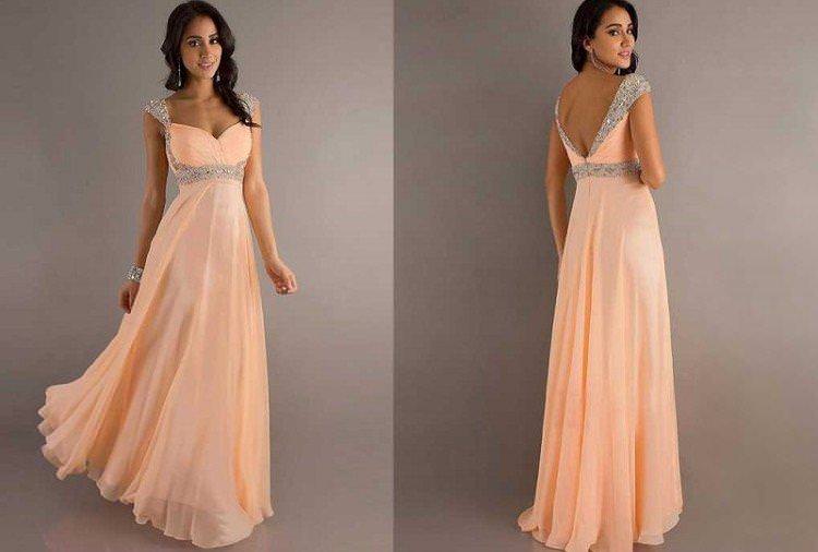 Персикова сукня