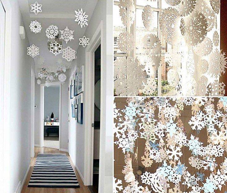 Паперові сніжинки - Як прикрасити квартиру на Новий рік