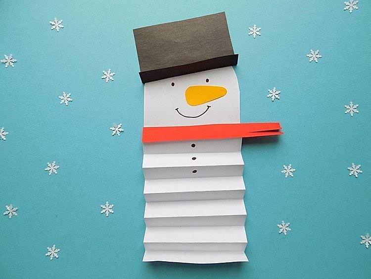 Сніговик з паперу своїми руками - фото та ідеї