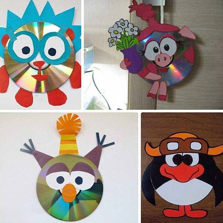 Фігурки з дисків - Вироби для дітей 5-6 років