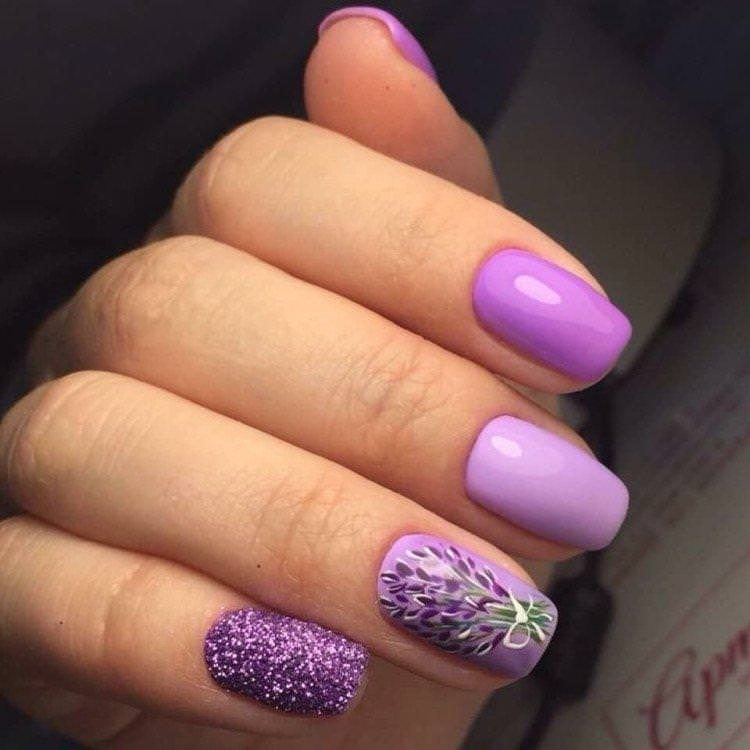 Фіолетовий - Модні кольори манікюру