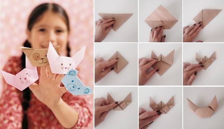 Іграшки-напальчники - Вироби з паперу для дітей
