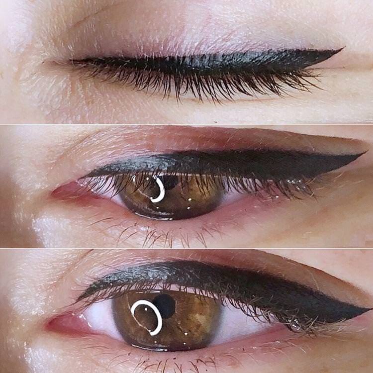Графічні стрілки - Техніка татуювання очей