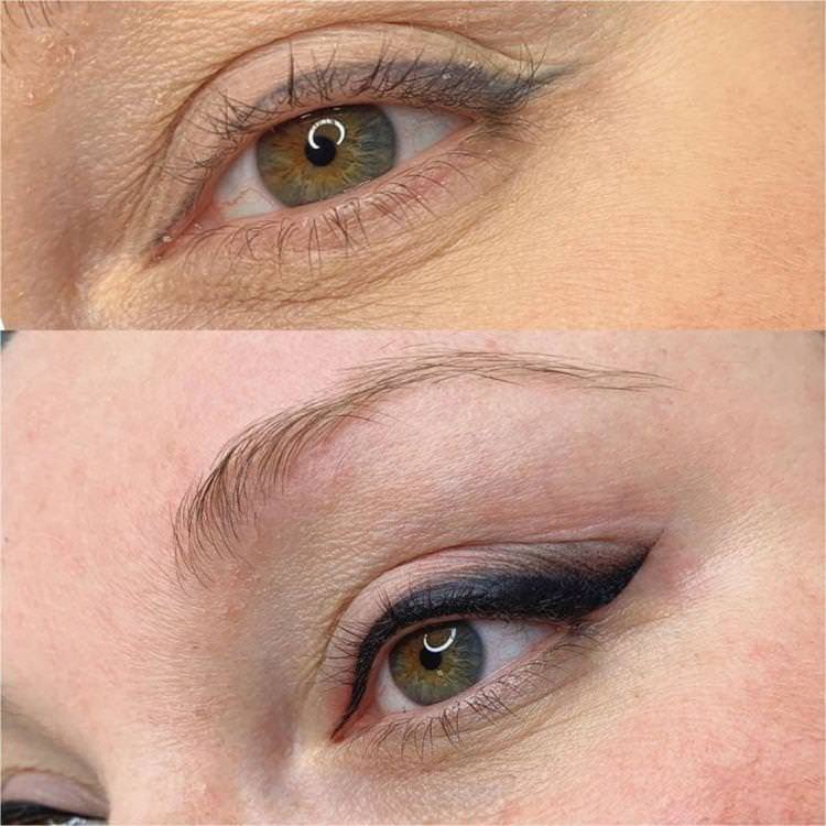 Татуаж очей - фото до і після