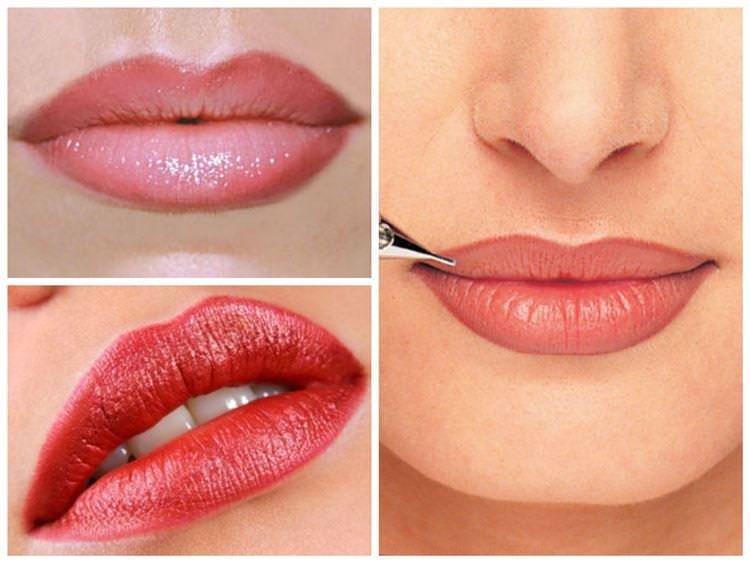 Об'ємна техніка - Перманентний макіяж губ