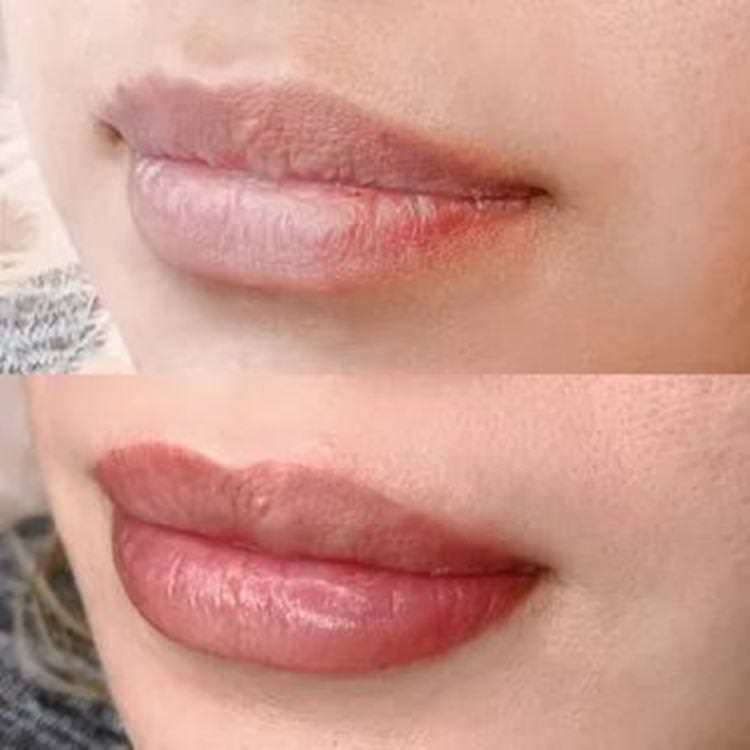 Перманентний макіяж губ - фото до і після
