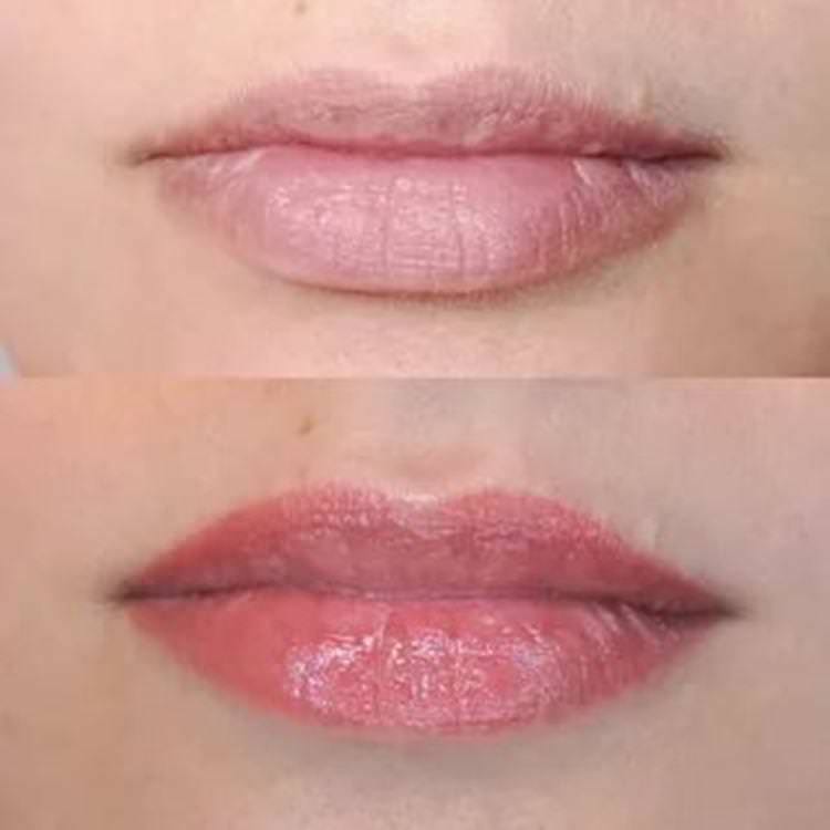 Перманентний макіяж губ - фото до і після