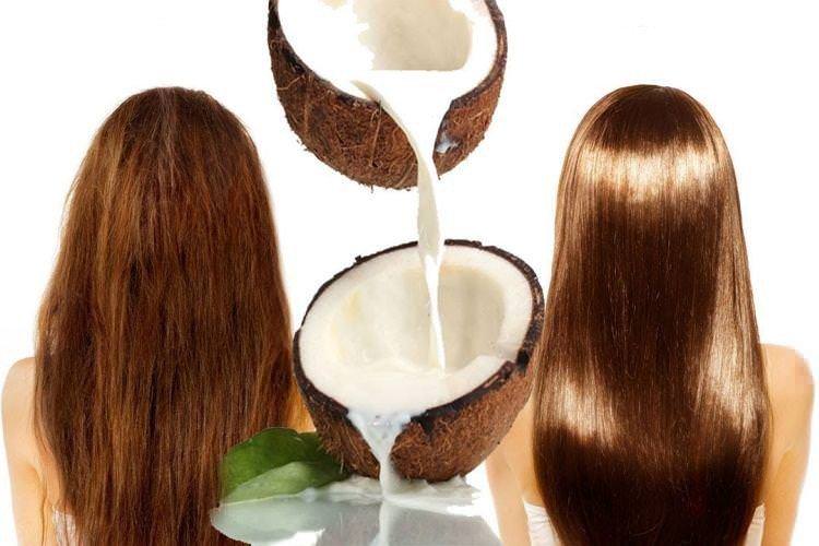 Маска для волосся з кокосовою та реп'яховою олією