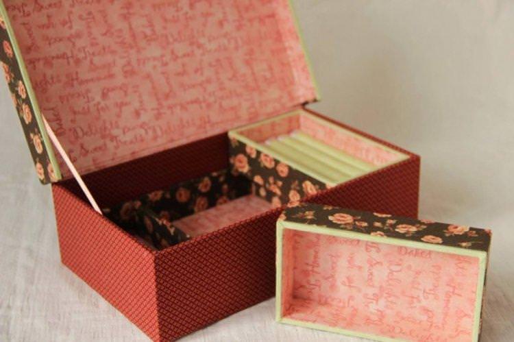 Скринька з коробки - Подарунок мамі на День народження своїми руками