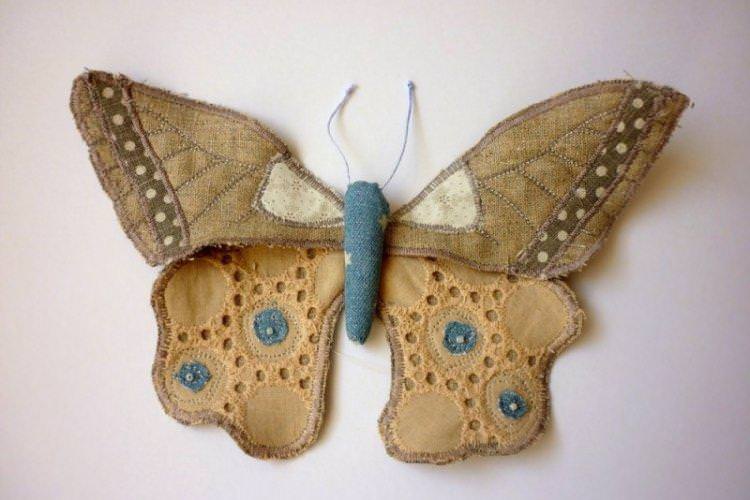 Метелики з тканини - Метелики на стіну своїми руками