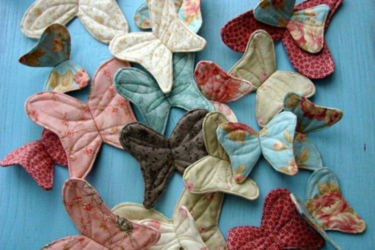 Метелики з тканини - Метелики на стіну своїми руками