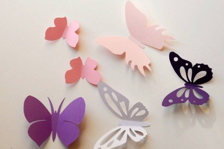 Метелики з картону - Метелики на стіну своїми руками