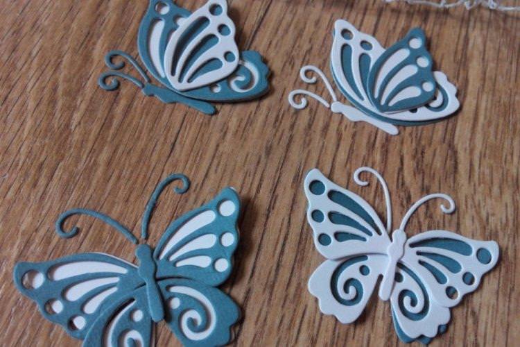 Ажурні метелики на підкладці - Метелики на стіну своїми руками