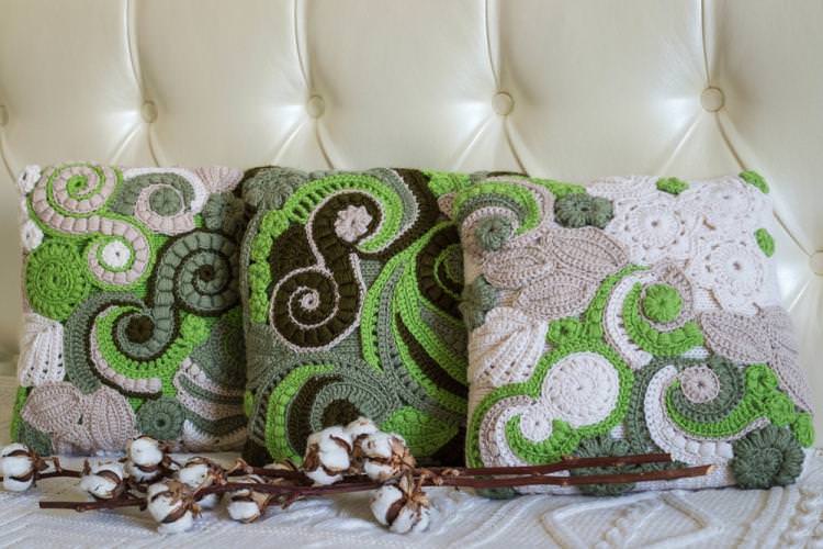 В'язана подушка - Викрійки та ідеї для декоративних подушок своїми руками