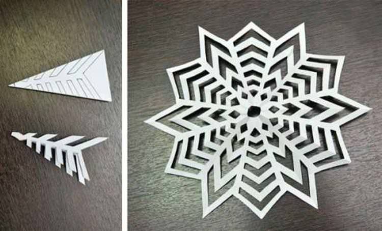Як зробити ажурну сніжинку з паперу